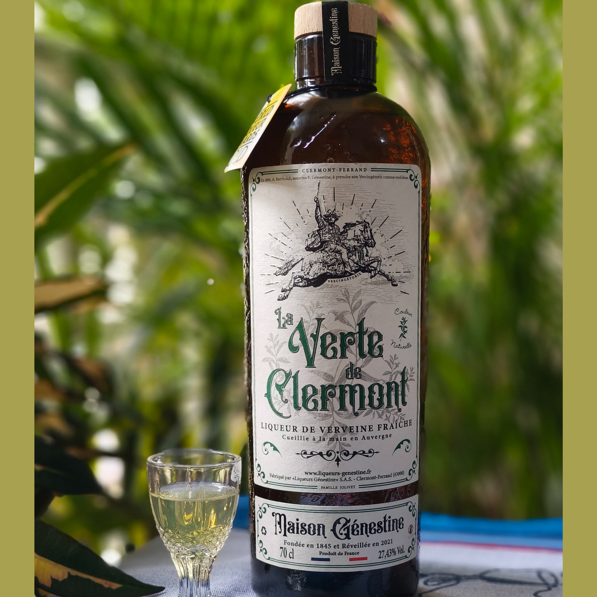 Coq and Malai Maison Genestine Verbena Liquor La Verte de Clermont