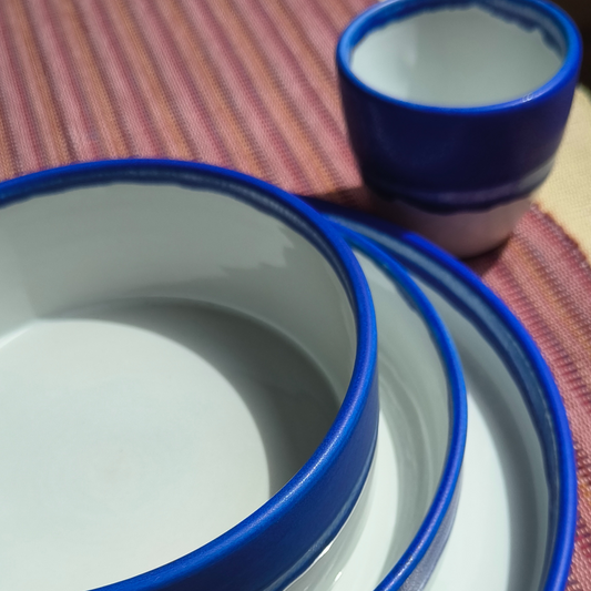 Azure Ceramic Collection - Plates, Bowls and Cups