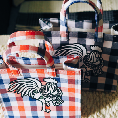 Khao Ma "Proud Coq" Bag - Square with Rooster Screen