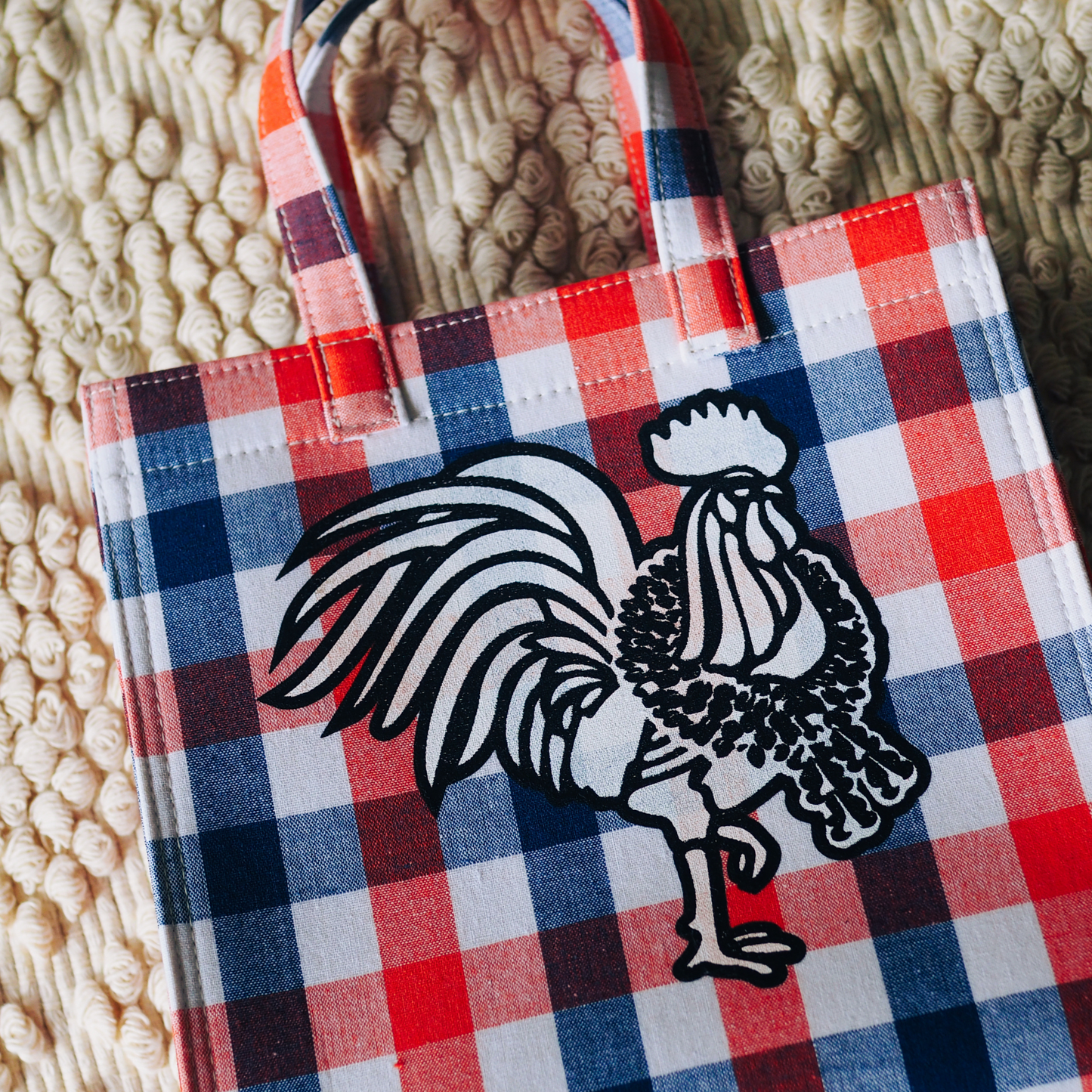 Coq and Malai Proud Coq Khao Ma Bag Square With Rooster Screen